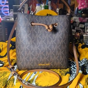 Michael Kors Suri Small Logo Crossbody Bag Brown